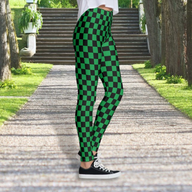 Leggings verdes e pretas verificadas (Criador carregado)