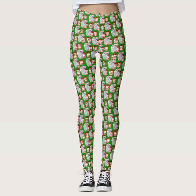 Leggings Verdes no Natal de Koalas (Frente)