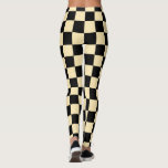 Leggings Verificadas em Amarelo Negro<br><div class="desc">Leggings de verificação de Xadrez preto e amarelo - Design MIGNED</div>