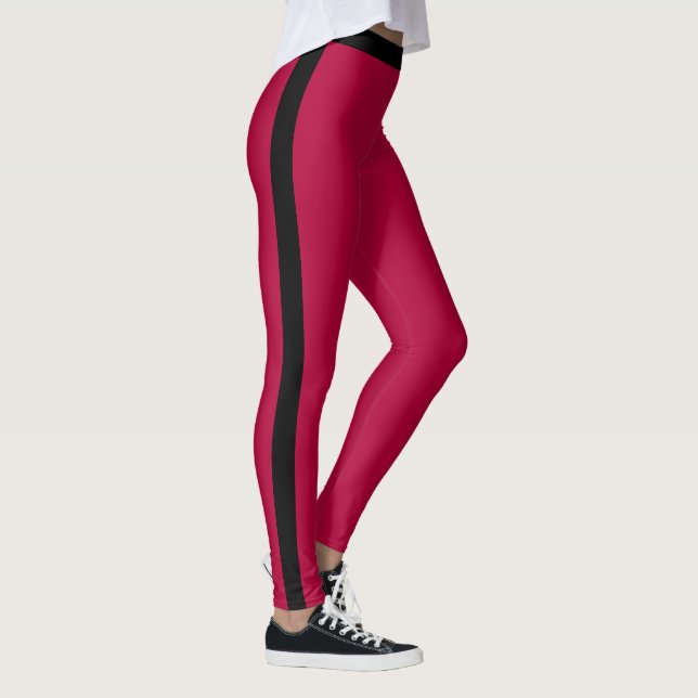Leggings vermelhas Black Side Strike ou Choose Col (Direita)