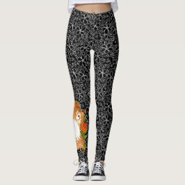 Leggings vermelhas da cova BINDI MINGSIE - olhe pa
