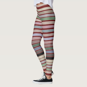 Leggings Vermelhas De Casca Com Fita