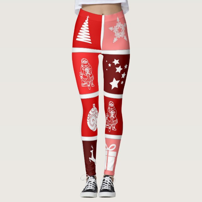 Leggings vermelhas do ano novo (Frente)