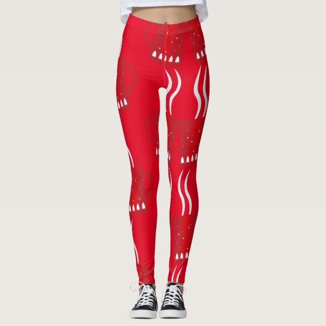 Leggings vermelhas do ano novo (Frente)