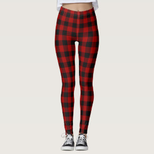 Leggings Vermelhas e Pretas de Rob Roy Tartan