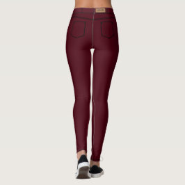 Leggings Vermelhas Falsas