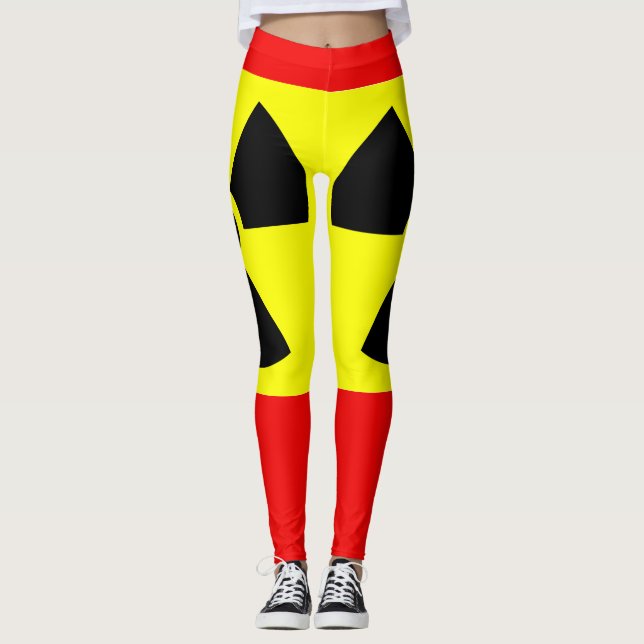 Leggings vermelhas radioativas (Frente)
