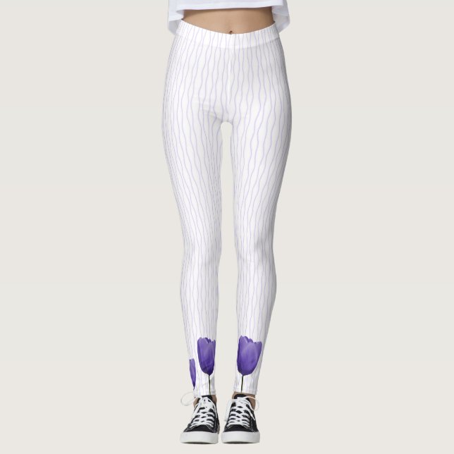 Leggings Violet Tulips (Frente)