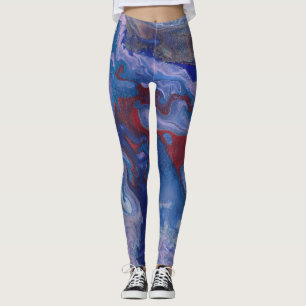 Leggings Violeta Abstrato Vibrante para Vape