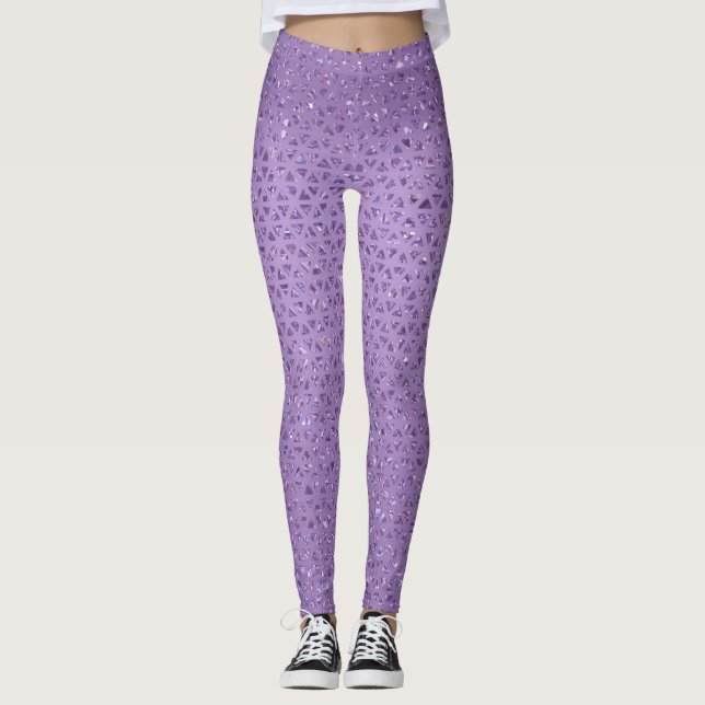 Leggings Violetas Esparsas (Frente)