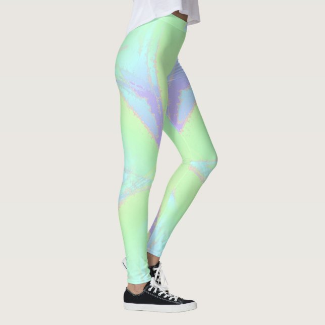 Leggings violetas verdes primaveras (Direita)