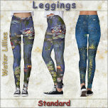 LEGGINGS - "Water Lillies" - Claude Monet<br><div class="desc">Uma imagem chamada "Water Lillies" de Claude Monet é mostrada nessas leggings coloridas. Disponível em cinco dimensões femininas (XS, S, M, L, XL). Consulte a descrição "Sobre este produto" abaixo para obter informações gerais sobre o tamanho e o produto. Por padrão, a imagem cobrir todo o par de leggings. Pode...</div>