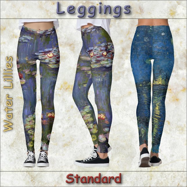 LEGGINGS - "Water Lillies" - Claude Monet (Criador carregado)