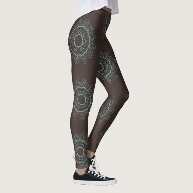 Leggings Whimsical - Designs de Papel em Bloco de  (Direita)