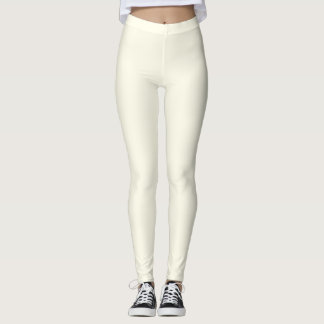 Leggings White Cream Color Women