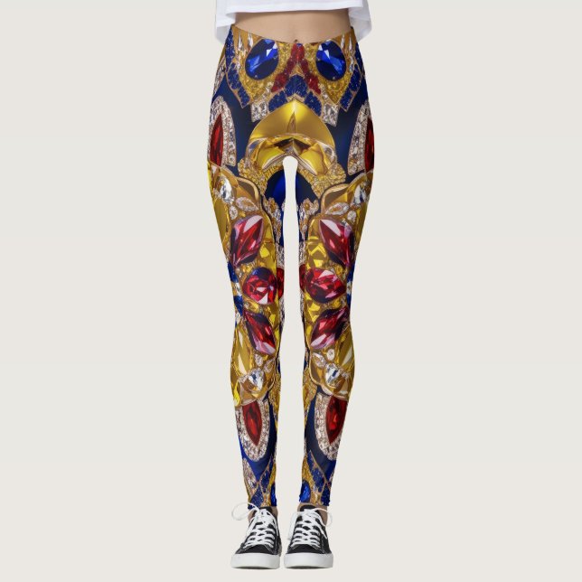 Leggings with Colombia Colors design (Frente)