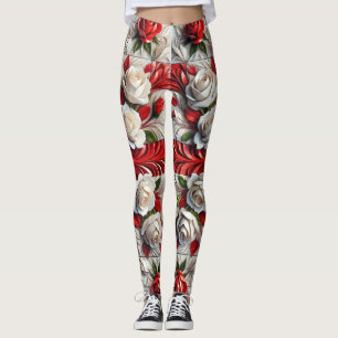 Leggings with English Rosa Design