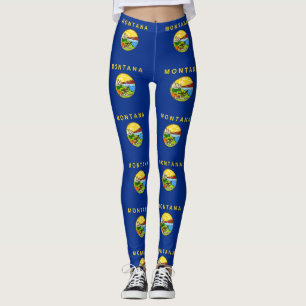 Leggings with flag of Montana State, EUA