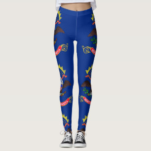 Leggings with flag of North Dakota State, EUA