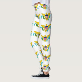Leggings with flag of Virgin Islands, EUA