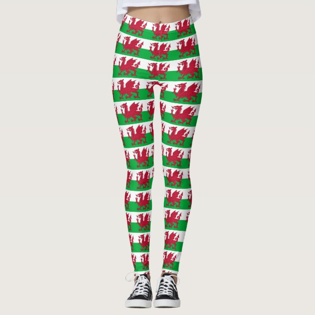 Leggings with flag of Wales, Reino Unido (Frente)