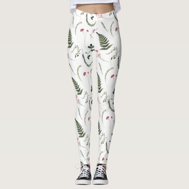 Leggings Women - Floral Pattern (Frente)