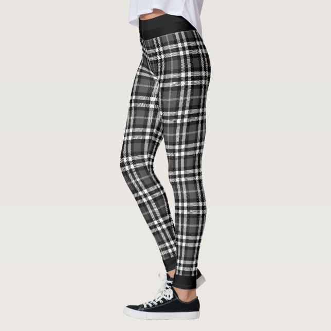 Leggings Xadrez Preto e Branco (Esquerda)