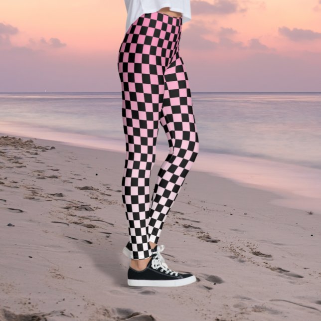 Leggings Xadrez Rosa Fade (Criador carregado)