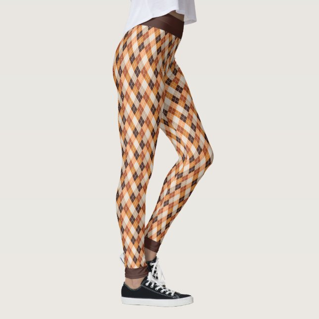 Leggings Xadrez Tons de Outono (Direita)