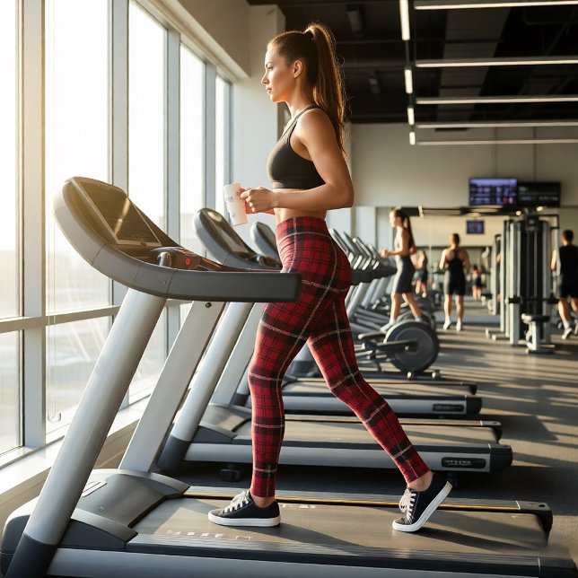 Leggings Xadrez Vermelho (Criador carregado)