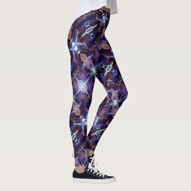 Leggings Yoga Calça Cristais Fluoritos (Direita)