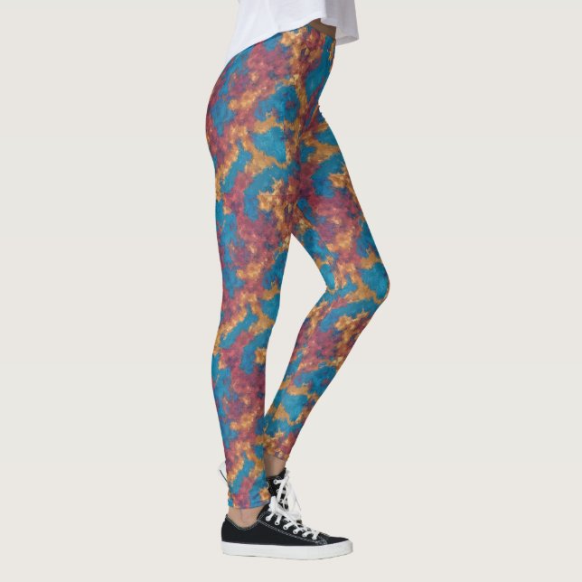 Leggings Yoga de Alta cintura com padrão único (Direita)