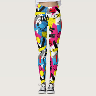 Leggings Yoga do estilo Synthwave/Vaporwave