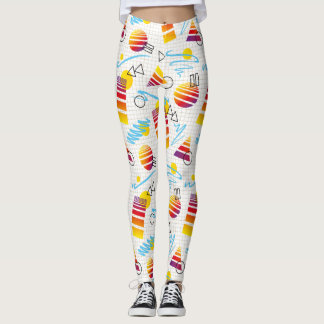 Leggings Yoga do estilo Synthwave/Vaporwave