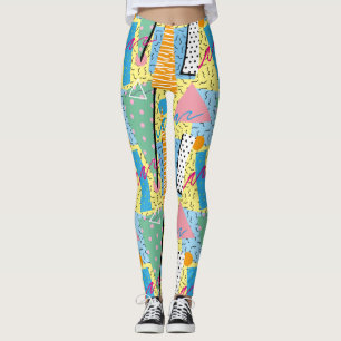 Leggings Yoga do estilo Synthwave/Vaporwave