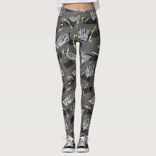 Leggings Yoga do estilo Synthwave/Vaporwave