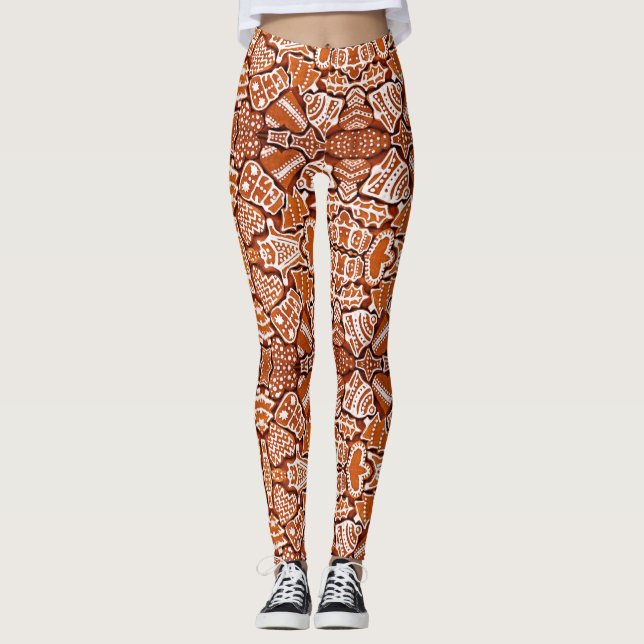 Leggings Yoga Pants Gingerbread Cookie (Frente)