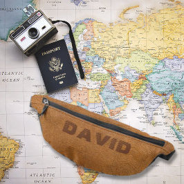 Legista Camel Brown Faux Leather Personalizada