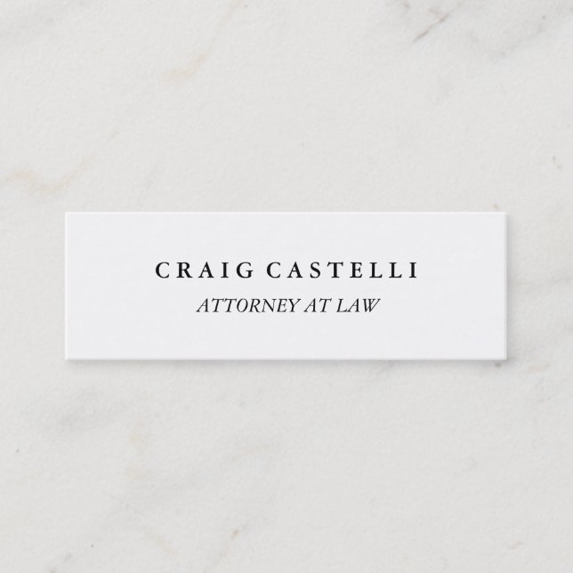 Legista de tamanho fino único - Cartão de visita p (Frente)