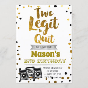 Legit dois para parar o convite do aniversário