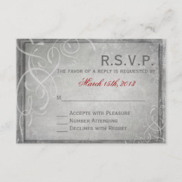 Legitimidade da Cinza sutil - Placa RSVP