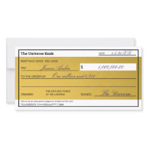 Lei de Atração de Abundância Dourada Elegante