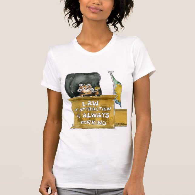 Lei De Atração Sempre Trabalhando Na Camisa (Frente)