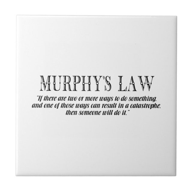 Lei de Murphy (Frente)
