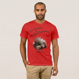 Lei e Testemunho-01 Camiseta Relaxada Masculina