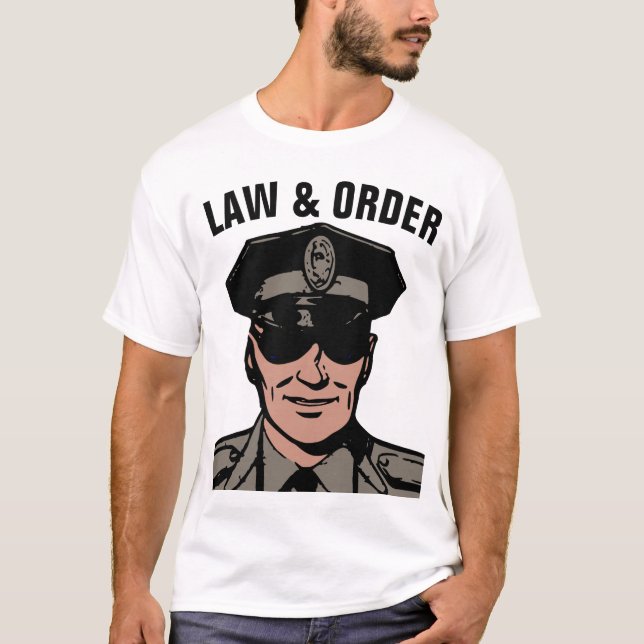 LEI POLICIAL COP E PEDIDOS DE CAMISAS T (Frente)
