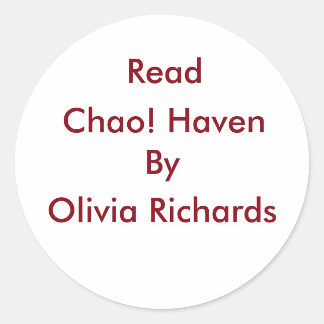 Leia Chao! Adesivo (Frente)