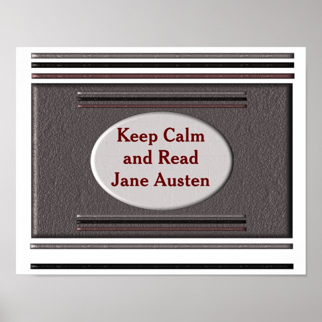 Leia Jane Austen - poster (Frente)