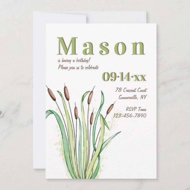 Leia o Convite de Aniversário (Frente)