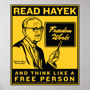 Leia o poster de Hayek